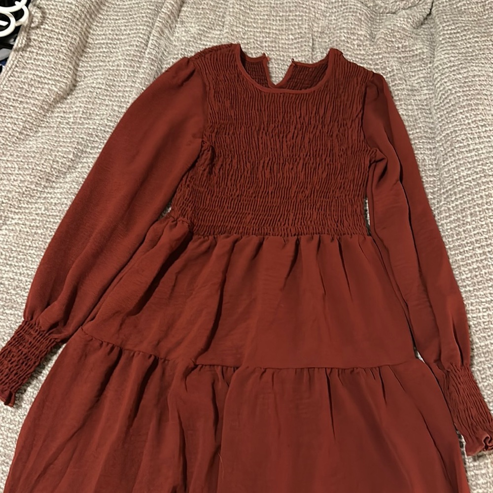 Red maxi dress